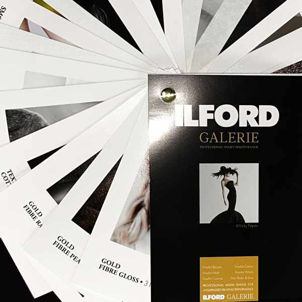 ILFORD GALERIE Swatchbook, Din A6 |Musterbuch mit bedruckten Medienmuster, Musterfcher